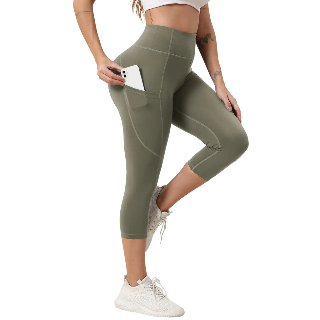 LEDIFUN Womens Capri Yoga Pants